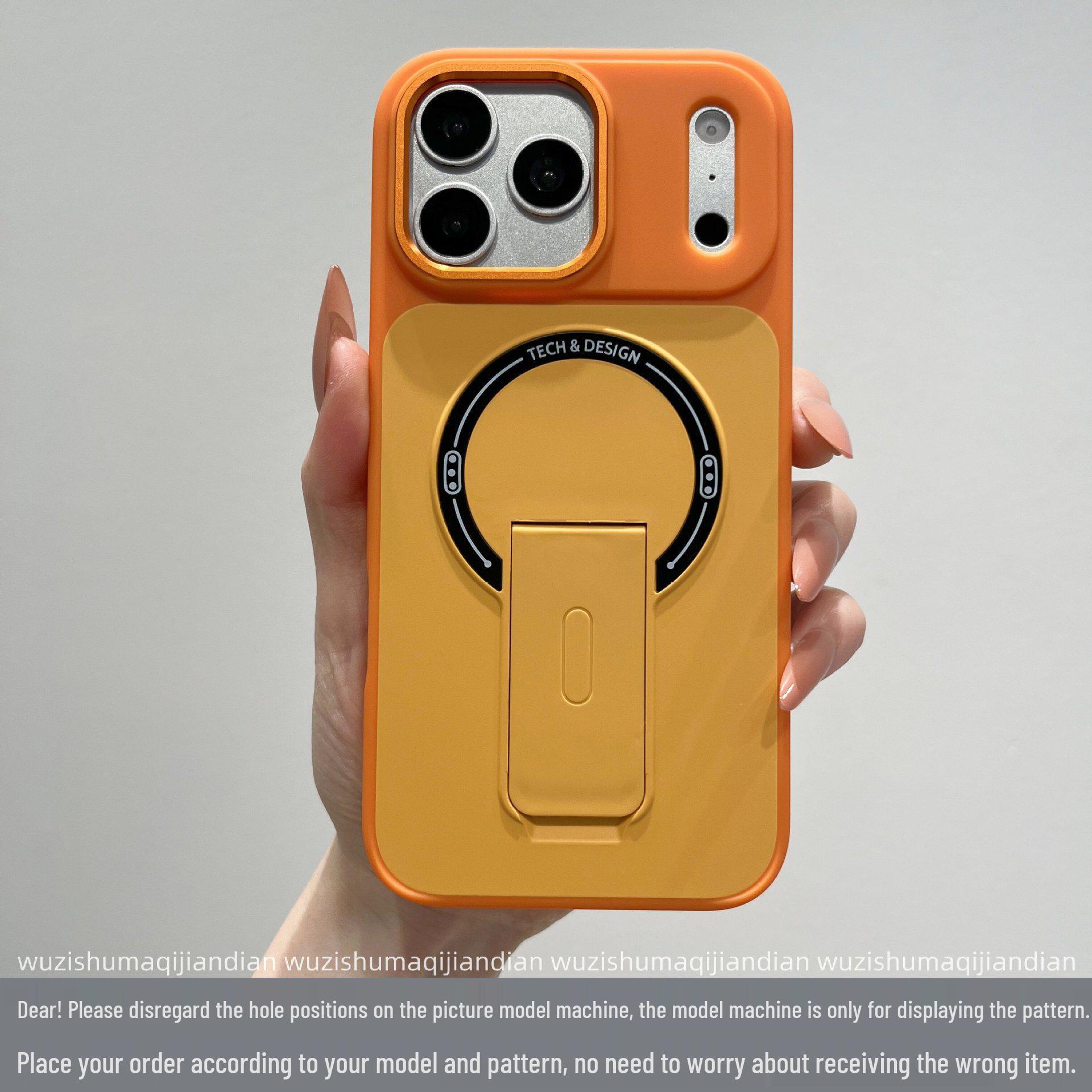 iPhone 17 Pro Max Two-Tone Magnetic Stand Matte Case iPhone 12 Pro Max