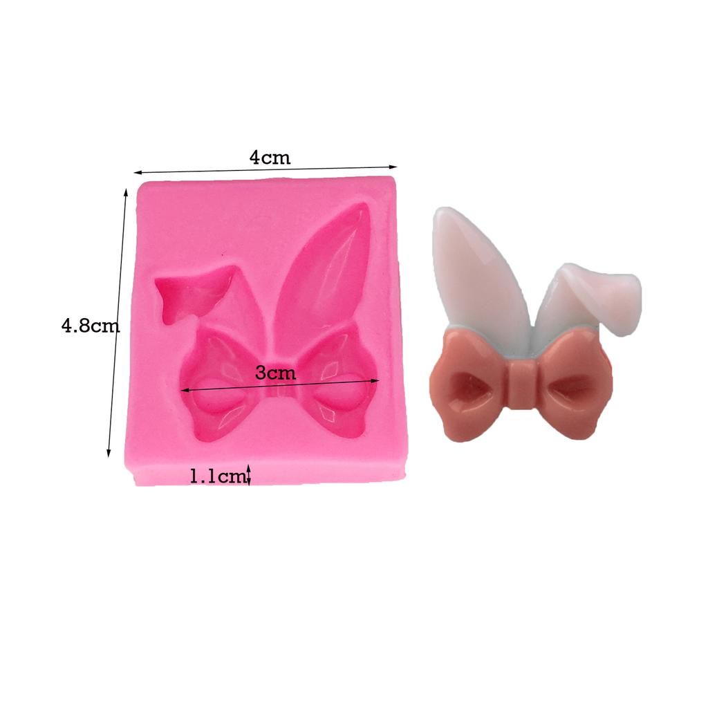 Bow Ribbon Molds Sugarcraft Clay DIY Cakes Dessert Gummy Candy Cupcakes Polymer Clay Gumpaste Mold