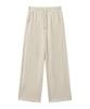 MOZMOZ M-4Xl Plain Side-Pleated Wide Training Pants_4Color