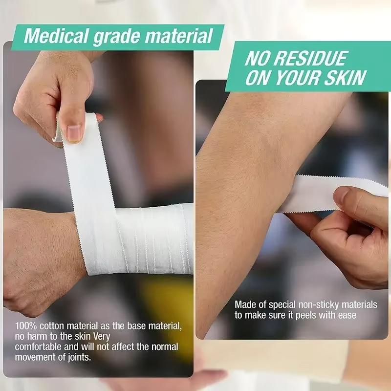 1PC  2.5cm * 9.14m Athletic Trainer Tape Sport Care Tape Sport Strapping Tape Easy To Tear For Sports First Aid Injury Wrap