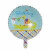 50Pcs/lot 18inch English Happy Birthday Aluminum Foil Balloon Round Helium Balloon Kids Birthday party decoration Air Golobs