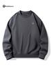 Lulu Men's Plus Velvet Round Neck Hoodie 2025 Autumn/Winter, Long Sleeve Couple Style Pullover.