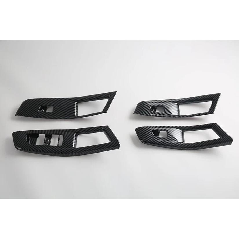 For MG 3 MG3 2024 2025 2026 Car Accessories Carbon Fiber Style Door Window Armrest Cover Switch Panel Trim Molding Garnish
