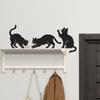 Black Cat Themed PVC Wall Sticker for Halloween Season Decoration On Flat Surfaces Like Painted Walls and Mirrors