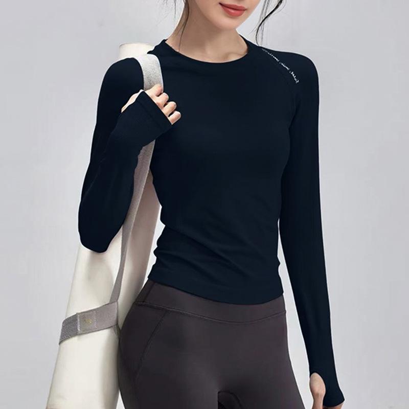 2025 Women's Slimming Breathable Quick-Dry Long Sleeve Yoga Running Top