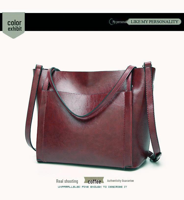 Women's New European & American Fashion Leather Crossbody Shoulder Handbag