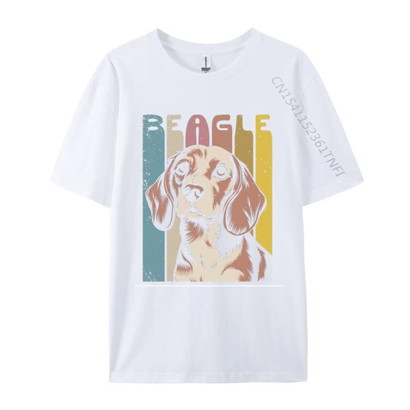 Retro Beagle Dog Tshirt Gift TShirt Cotton Tops T Shirt Fashionable Men Top TShirts Basic Camisetas