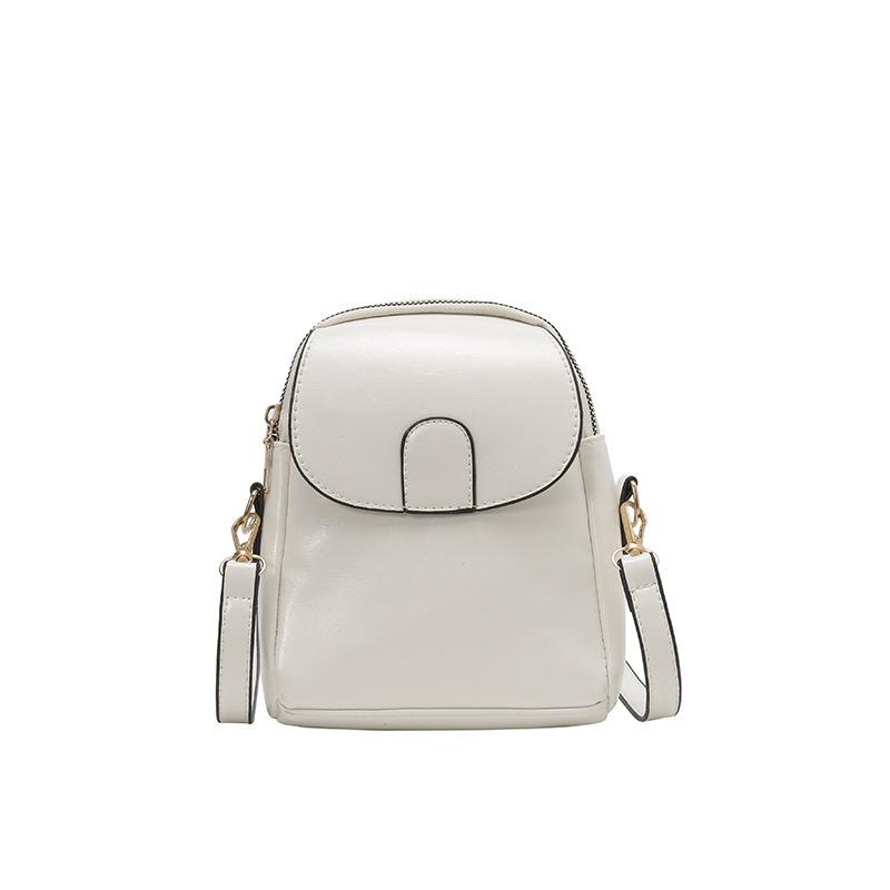 2025 New Fashion Shoulder Small Bag Trendy Women's Mobile Phone Bag Soft Leather Versatile European and American Messenger Bag Wholesale