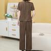 Women's Plus Size 2-Piece Casual Set, Short Sleeve Top & Wide Leg Pants (XL-5XL)