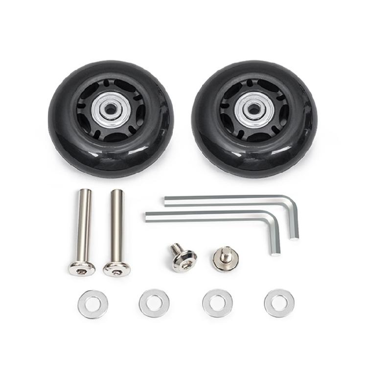 2PCS Plastic Suitcase Replacement Rollers Quiet Wheels Easy Install Assembly Practical Travel Luggage Casters