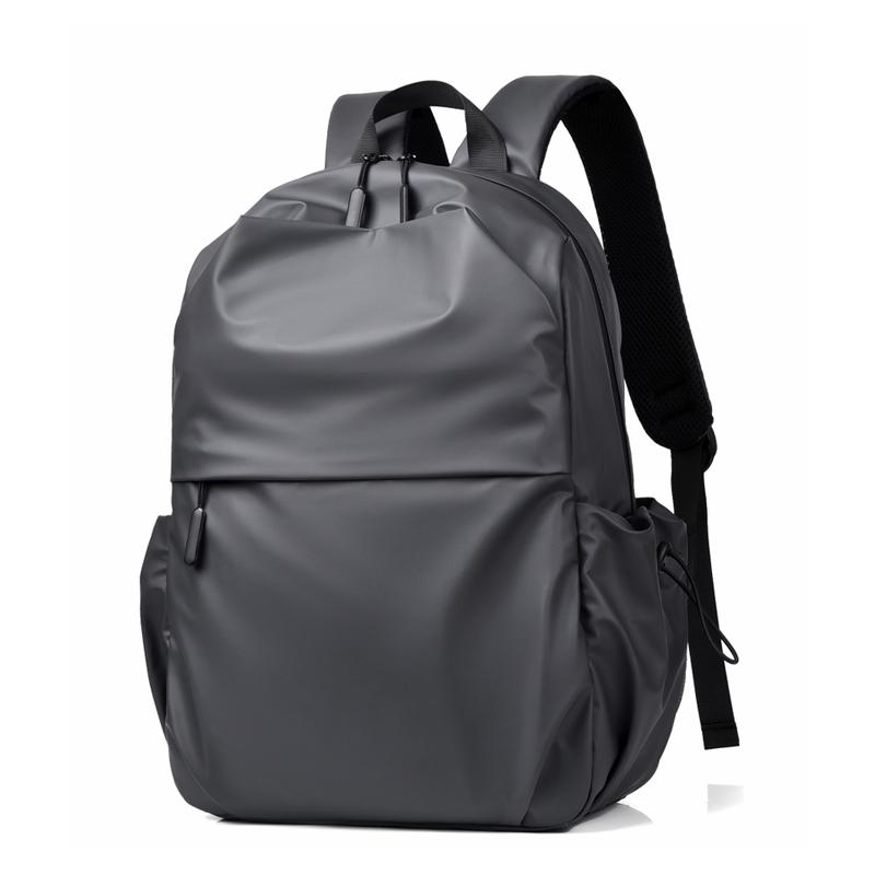Stylish Black Casual Daypack with Adjustable Shoulder Straps, Large Capacity, for School, Travel, Commuting, Backpack for School