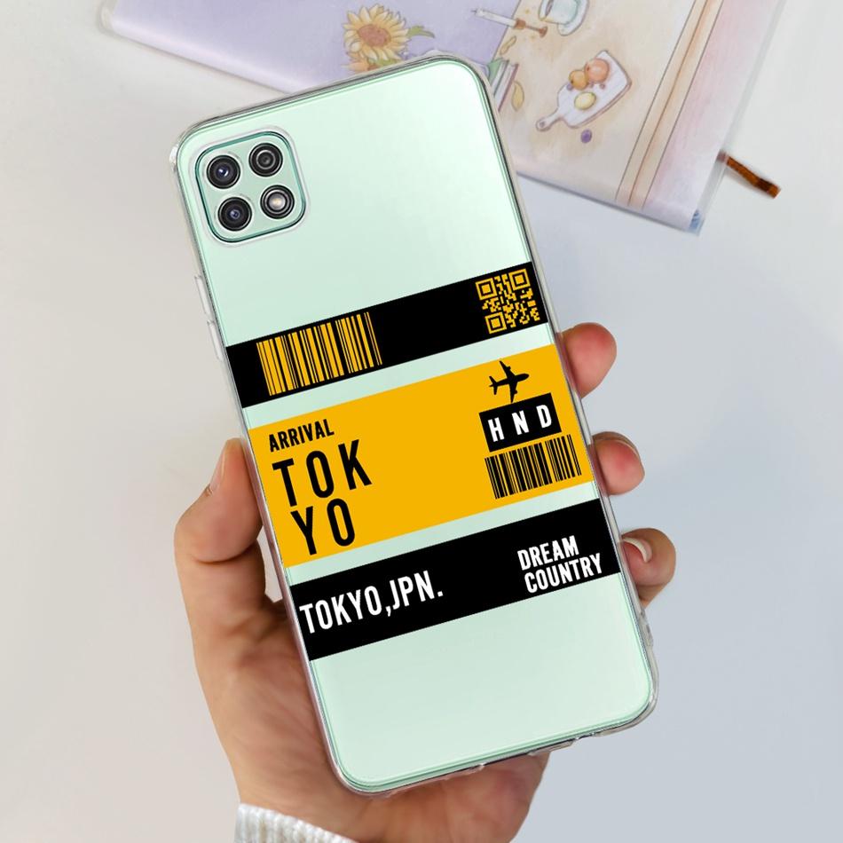 Stylish Phone Case For Samsung Galaxy A22 5G A22S A22 4G Transparent TPU Soft Silicone Back Cover For Samsung A22 A225F A226B