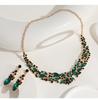 Crystal Necklace Earrings Jewelry Set Bridal Wedding Dress Versatile Jewelry