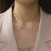 Israel Star of David Necklace Stainless Steel Hexagram Choker Necklace for Women Double Layer Chain Pendant Je Trend Jewelry