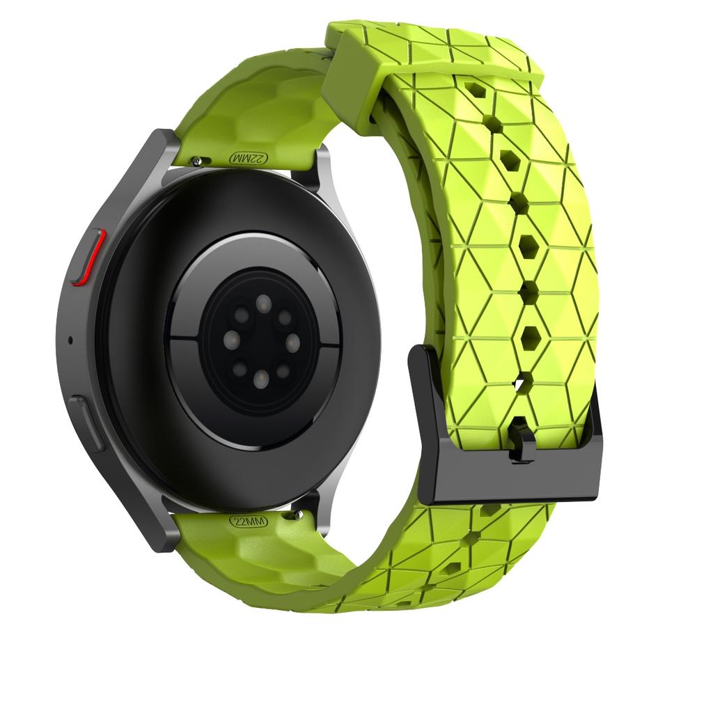 22mm 20mm Silicone Strap For Samsung Watch 7/6/5/4 Huawei Watch 4/3/GT5-4-3 Football Pattern Bracelet Amazfit GTR 4/Balance Band