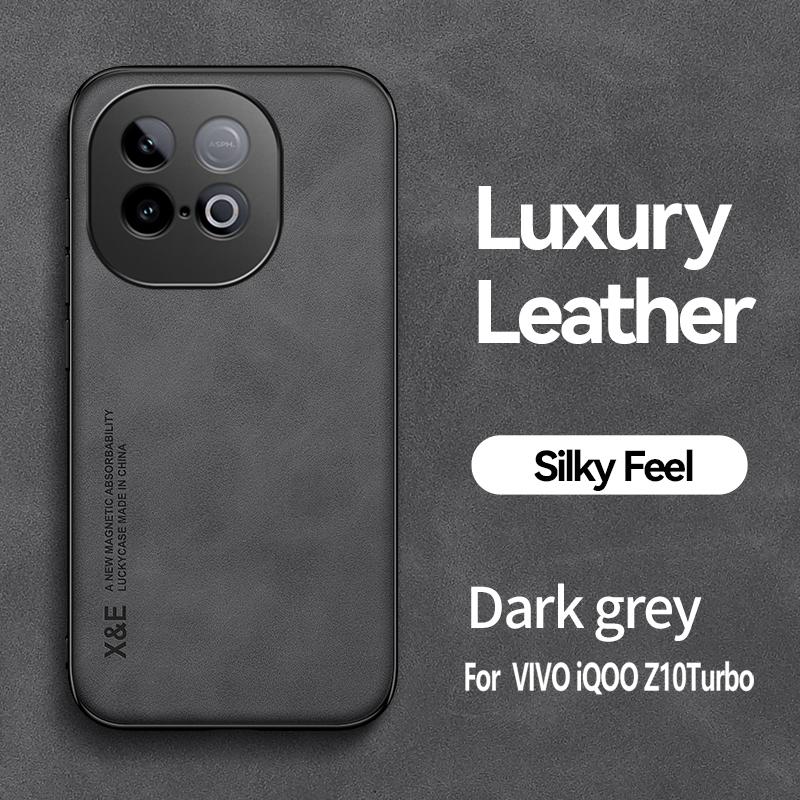 For VIVO IQOO Z10 Turbo Z10 Turbo Pro Magnetic Wear-Resistant Lenses All-Pack Sheepskin Anti-Drop Anti-Fingerprint Phone Case