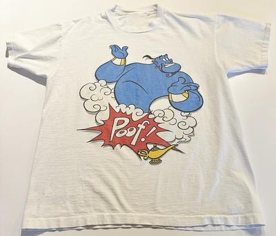 90s Disney Aladdin Genie T-Shirt Comfort Colors Brand Size S-4XL Reprint