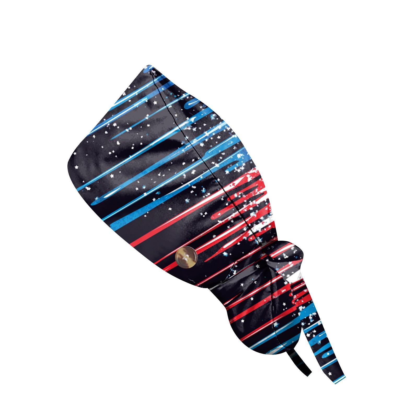 

Модная рабочая кепка с принтом, повседневная женская кепка с хвостиком, кепка с повязкой, кепка Baotou One Size чёрный