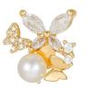 1pair Trendy Crystal Accented Ear Clip For FreeClip 1/2 Headphones Securely Fit Clip On Charm Stylish Pearls Decors