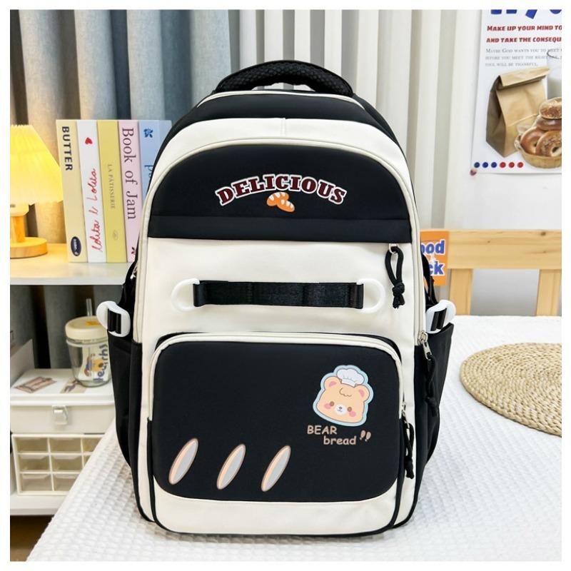 High Value College Style Fresh and Sweet Contrasting Color Splicing Backpack Junior High School Student Backpack