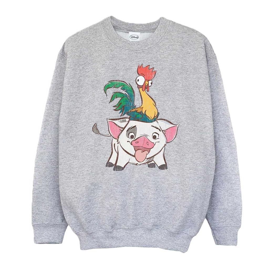 Disney Herren Moana Hei Hei und Pua Sweatshirt