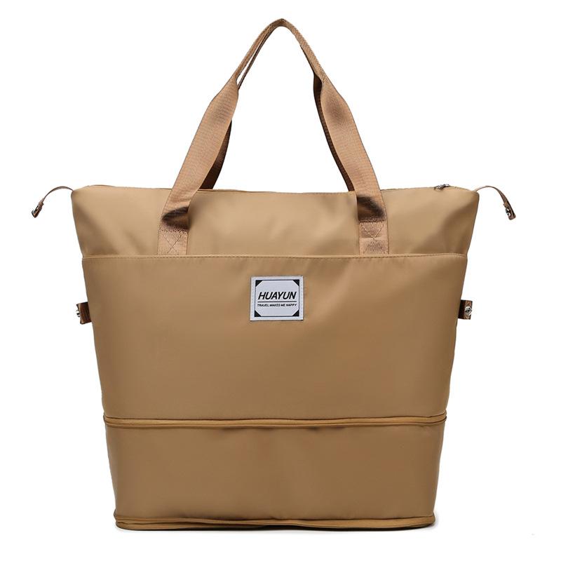 Large capacity portable sports fitness bag dry and wet separation yoga bag short business trip foldable travel bag luggage bag