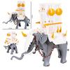 Creative Medieval Lotr Castle Knight Rome Spartacus Orc Elephant Chariot Siege Engine Model Building Blocks Bricks Toys Gift