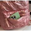 Quilted Backpack Casual Lightweight Daily Use Backpack for Women Fashion Quilted Design Ideal for School Commute Travel and Everyday Outings