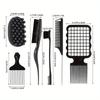 Professional Curly Hair Sponge Twist Brush Magic Afro Comb Rat Tail Comb Durable Rubber Fork Comb Curly Hair Styling Tools