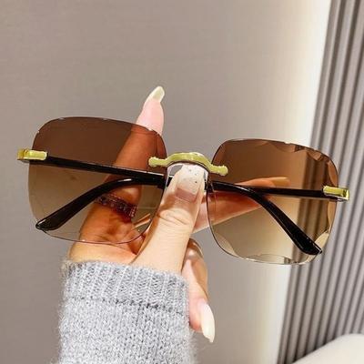 Gafas de Sol Vintage de Montura Grande para Mujer Venta Original Nuevas Protección UV UV400 Gafas Solares para Mujer Estilo Coreano