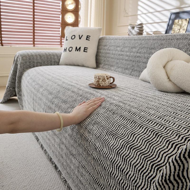 Spring and summer new foreign trade chenille sofa blanket sofa towel dust cover four seasons anti-cat scratch sofa blanket