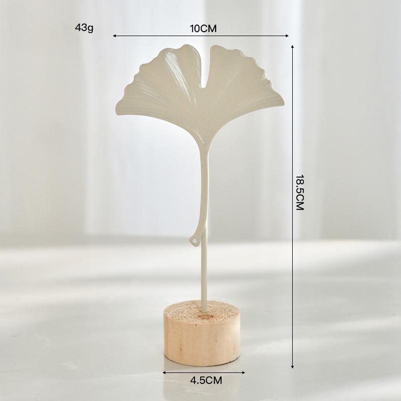 Rękodzieło metalowe, Kreatywne meble domowe, Wejście do salonu, Dekoracje do szafki na wino, Żelazne ozdoby w kształcie liścia ginkgo