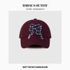 Bow Embroidered Printed Baseball Cap Fashionable Casual Ins Baseball Cap Women