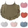 6pcs Baby Bib Newborn Eat Bib Cotton Water Proof