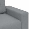3 Seater Sofa Light Grey 220x78x80 Cm Fabric