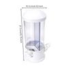 Countertop Candy Dispenser with Three Compartments Clear Rotating SpaceSaving Snack