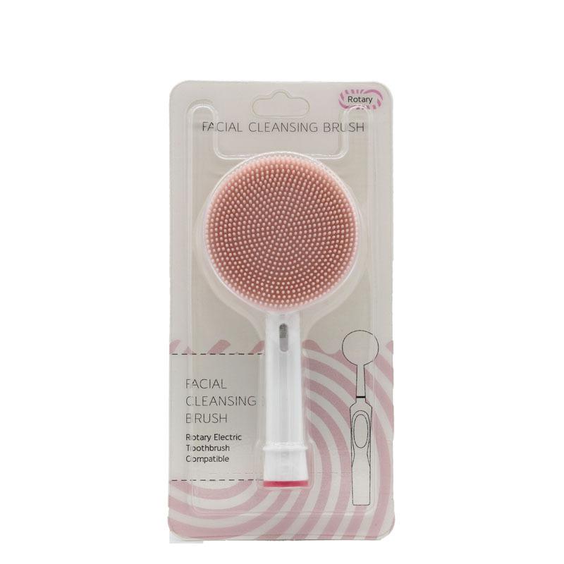 Facial Brush Head Fits B Electric Toothbrush Food Grade Silicone Gentle Exfoliating Portable for Travel Home Facial Cleansing