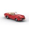 MOC-46795 Jaguar E-Type Cabrio Retro Roadster Modell Zusammengebaute Bausteine Mann