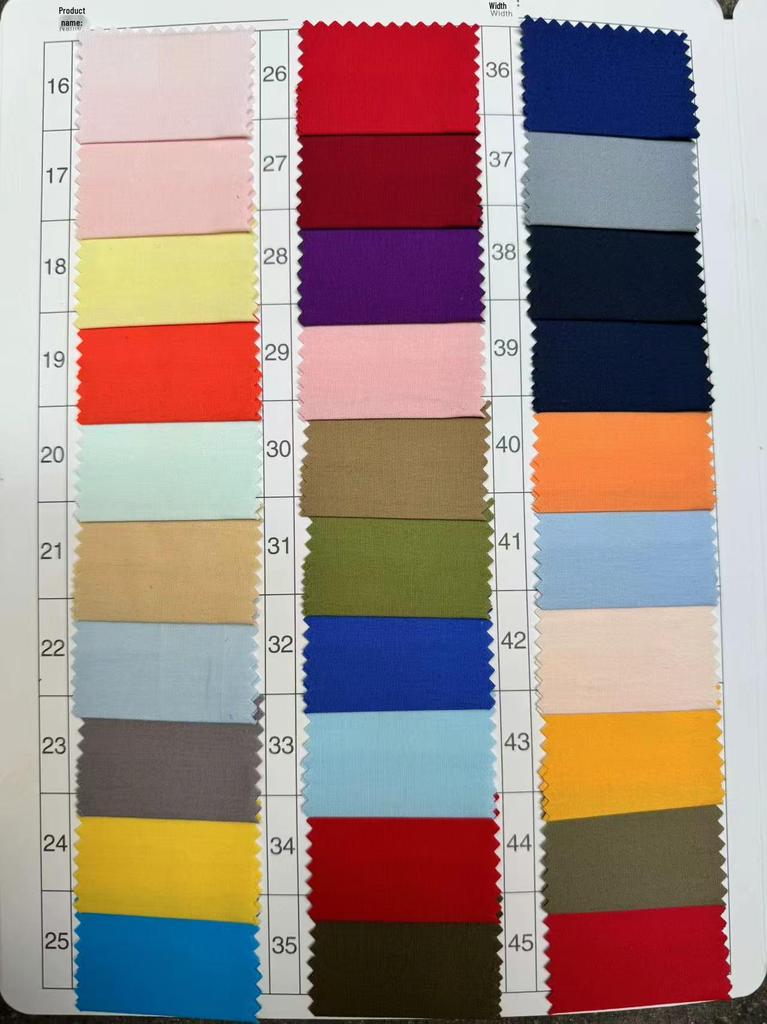 Einfarbiges Poplin-Stoff aus reiner Baumwolle für Puppenkleidung, Hemden, Kleider, Hanfu und Patchwork.