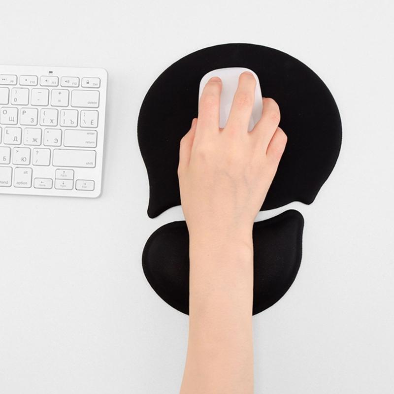 Flexible Split Design Silicone Wrist Rest Mousepad Skid Comfort Computer Accessory