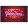 Love Background Neon Heart Backdrop Valentine Background Effect Themed Banner For Wedding Anniversary Valentine's Photo