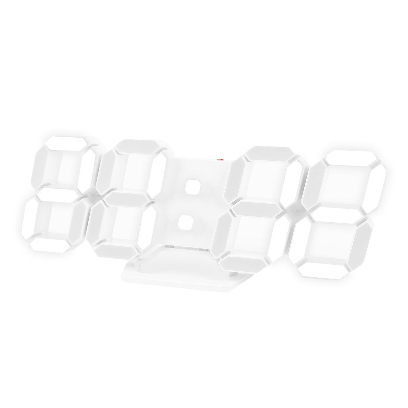 

Светодиодные цифровые настенные часы-будильник, 5 уровней яркости, отображение времени, даты, температуры, ночник, 3D цифровые настенные часы