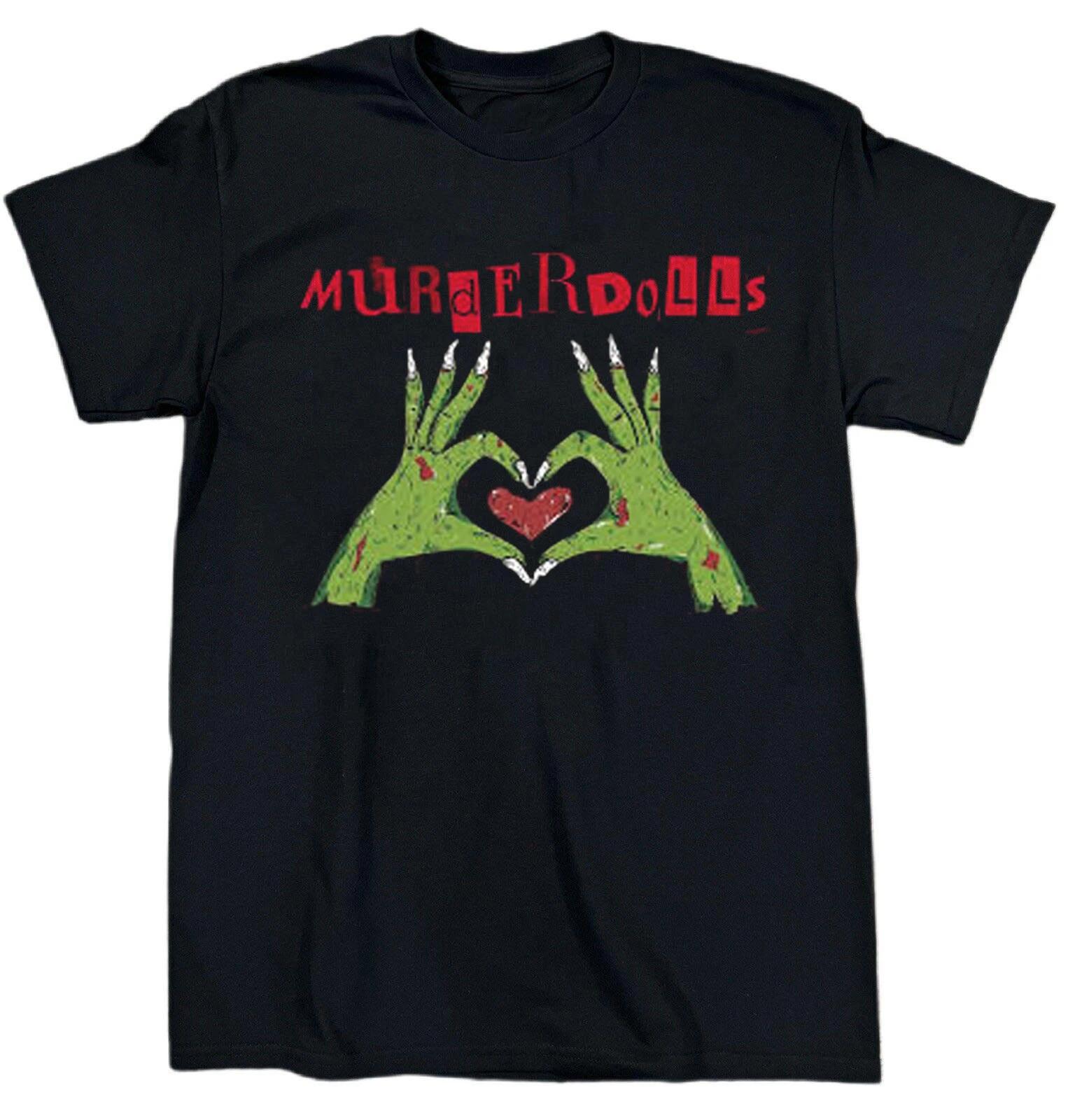 Men s and Women s T-shirts NEW Murderdolls Band Album Heavy Cotton Black S-5XL M