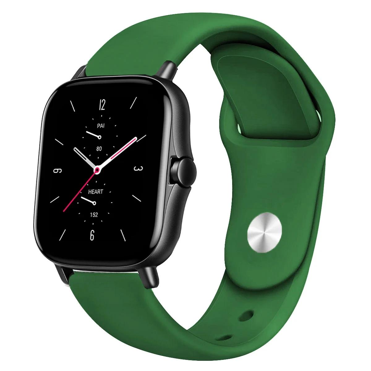 

Силиконовый ремешок для Amazfit GTS 4/3/2/2e/GTS2 Mini/GTR 42мм/47мм/GTR 3/3 Pro/2/2e/4 Sport 22-20мм Браслет для часов Ремешок для Amazfit bip 20mm watch band