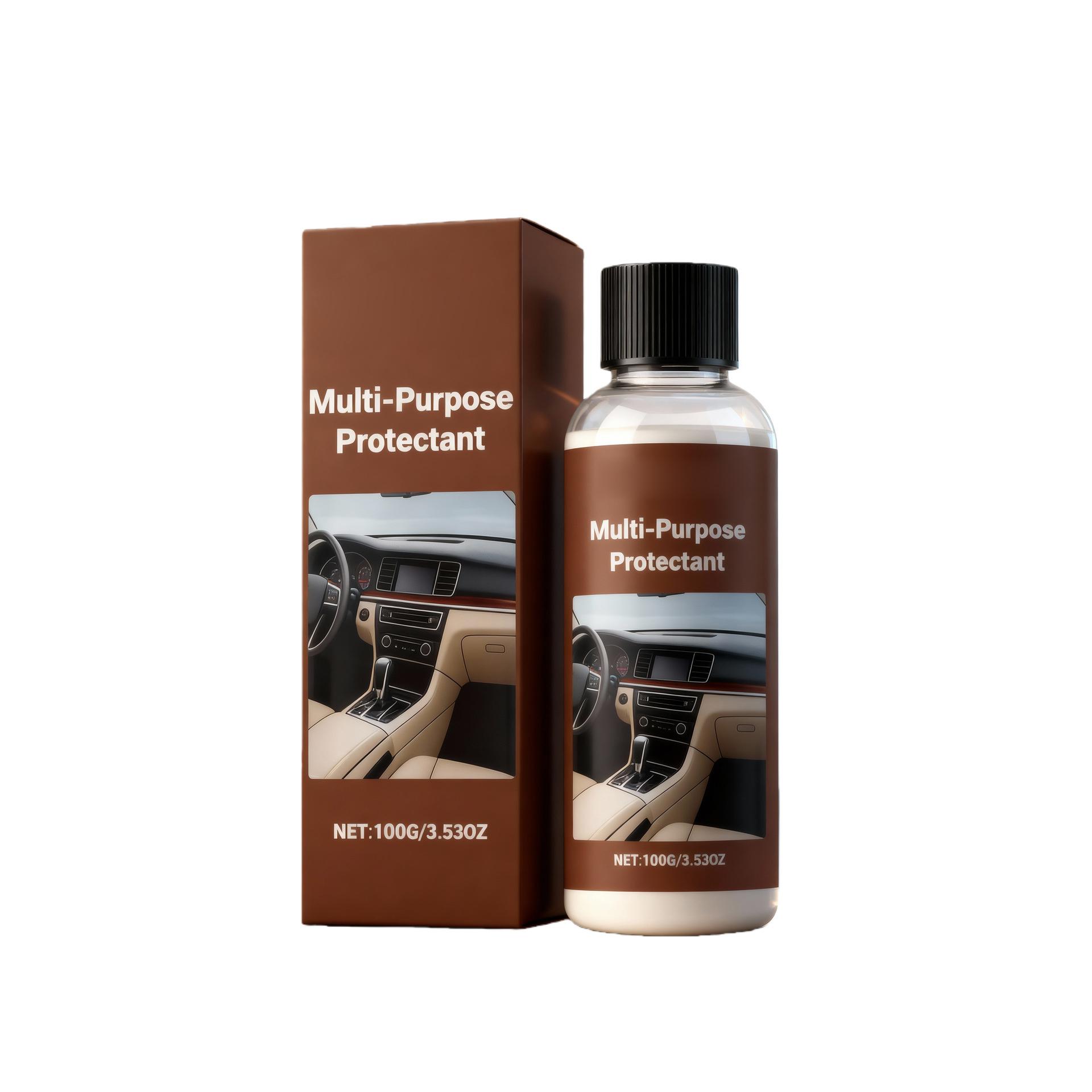 

Leather care cream for daily cleaning, maintenance, stain removal, and brightening of car interior seats. One Size