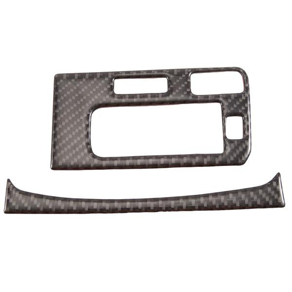 Kia Stinger Carbonfaser Schalthebelblende & Getränkehalter Aufkleber-Set (3 Stück, 2019-2023)