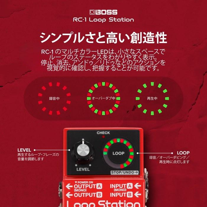 BOSS Loop Station RC-1 Looper - Rosso