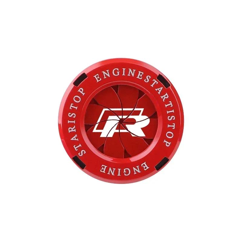 ·Car Onekey Start Stop Button Cover Protection Cap Sticker For VW GTI Rline Polo Golf Passat CC Tiguan Arteon Jetta Scirocco Bor