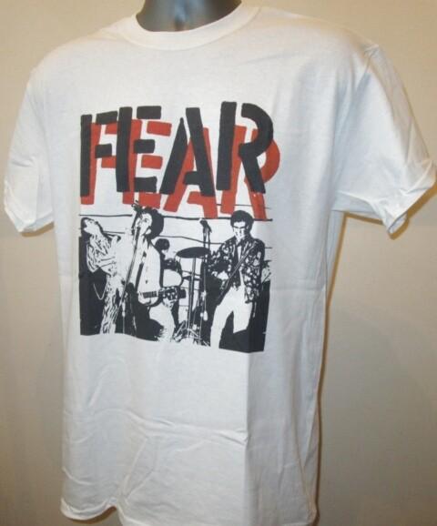 Fear T-shirt Music Punk Band Hardcore Bad Brains Black Flag Circle Jerks New 301 XXL