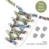 1Pair Cashew Flower Elastic laces Sneakers Kids Adult 8MM Flat Shoelace without ties AF1/AJ No tie Shoelaces Shoes Accessories